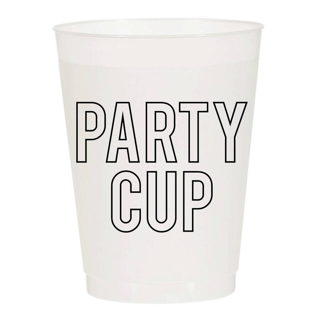 Party Cup Reusable Cups - Set of 10 Cups Sip Hip Hooray 0 Faire Bonjour Fete - Party Supplies
