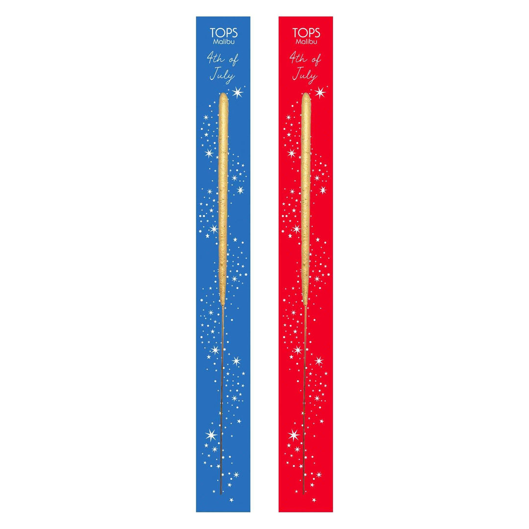 4TH OF JULY SINGLE WISH GOLD SPARKLER TOPS Malibu Sparkler Bonjour Fete - Party Supplies