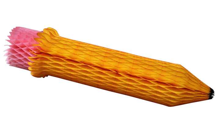 HONEYCOMB PENCIL DECORATION Devra Party Hanging Decor Bonjour Fete - Party Supplies
