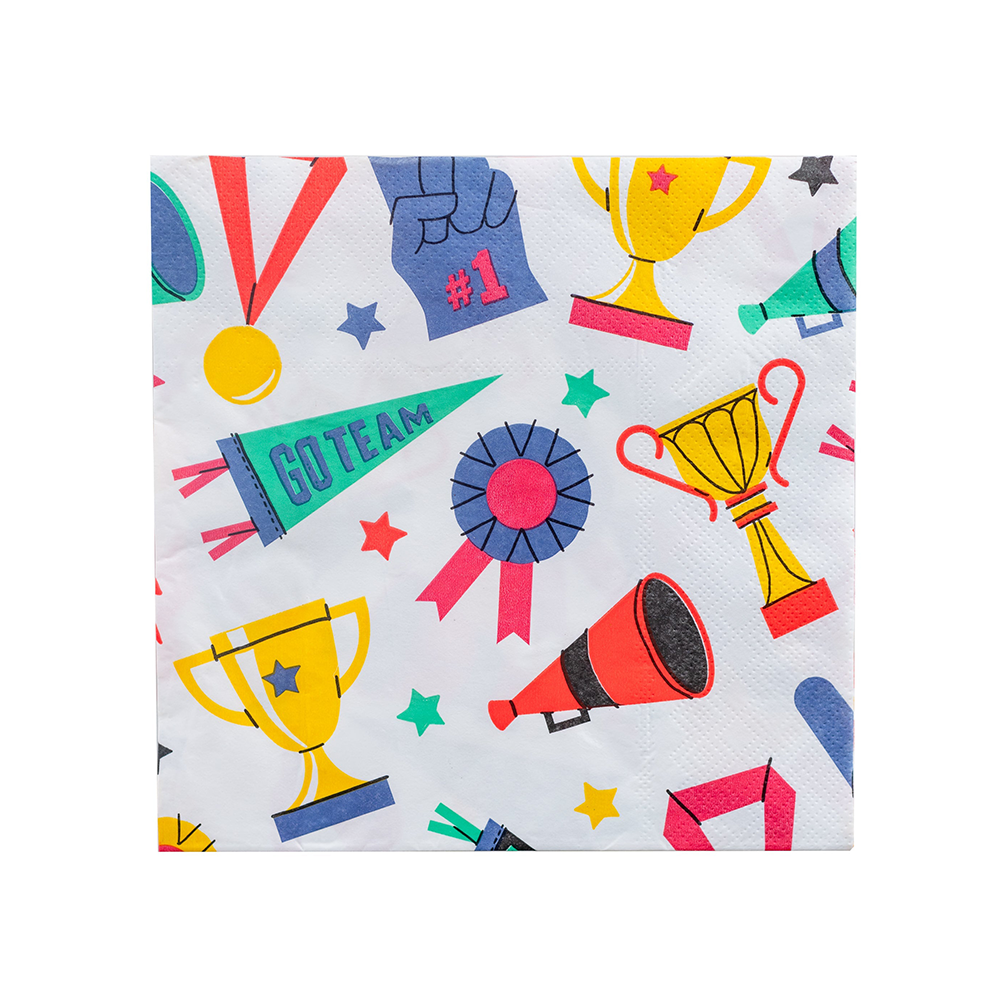 Good Sport Large Napkins - 16 Pk. Jollity & Co. + Daydream Society 0 Faire default Bonjour Fete - Party Supplies