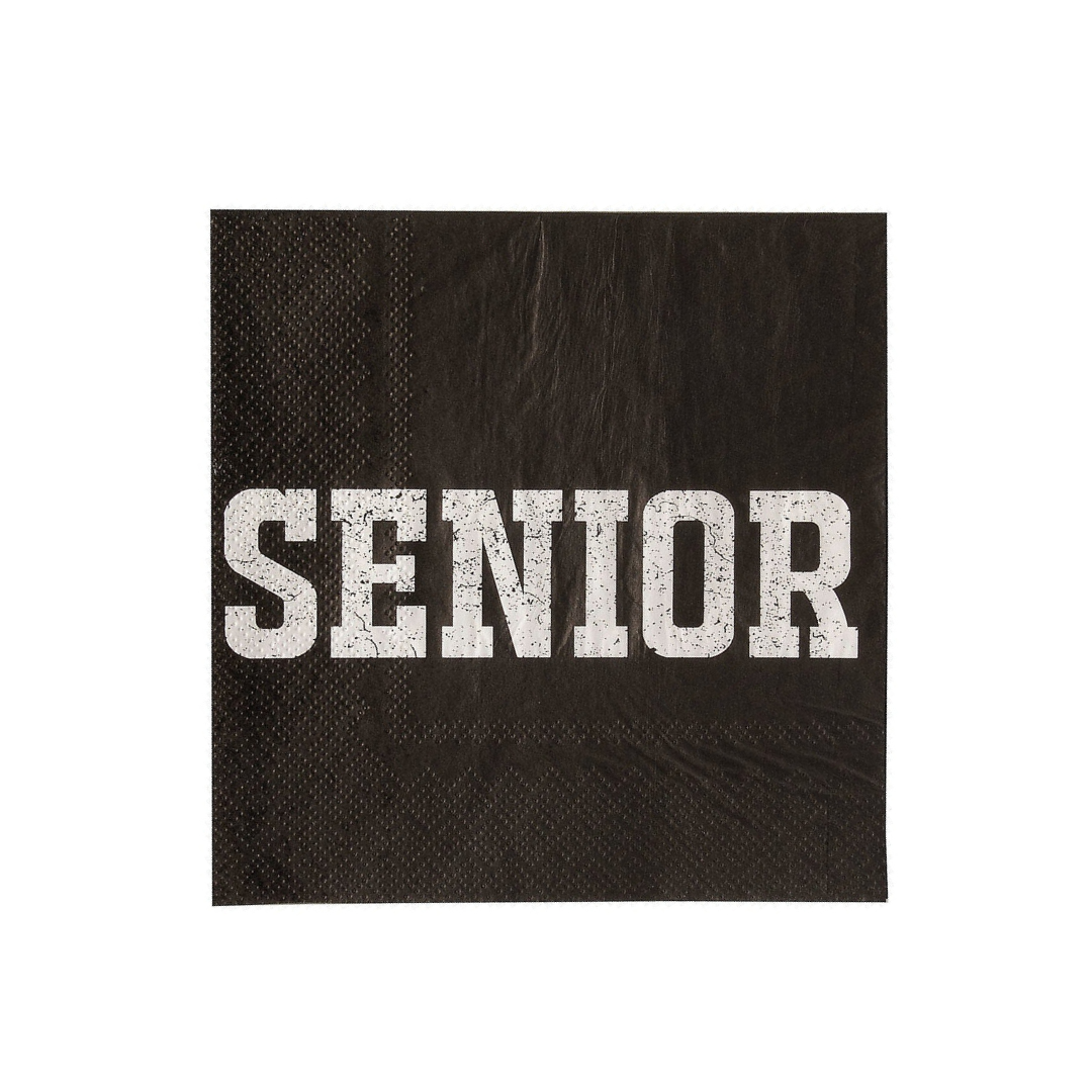 SENIOR LUNCHEON NAPKINS Fun Express Graduation Bonjour Fete - Party Supplies