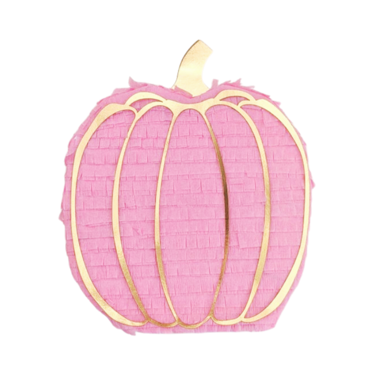 PINK PUMPKIN MINI HANDMADE PIÑATA FAVOR Lula Flora Halloween Favors Bonjour Fete - Pastel Halloween Party Supplies