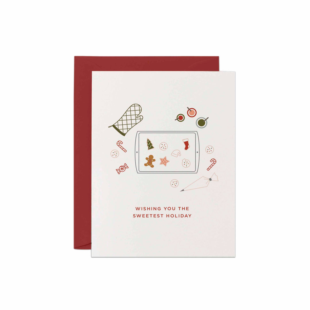 Wishing You the Sweetest Holiday | Holiday Greeting Card Line & Kind Paper Co. Greeting Card Bonjour Fete - Party Supplies