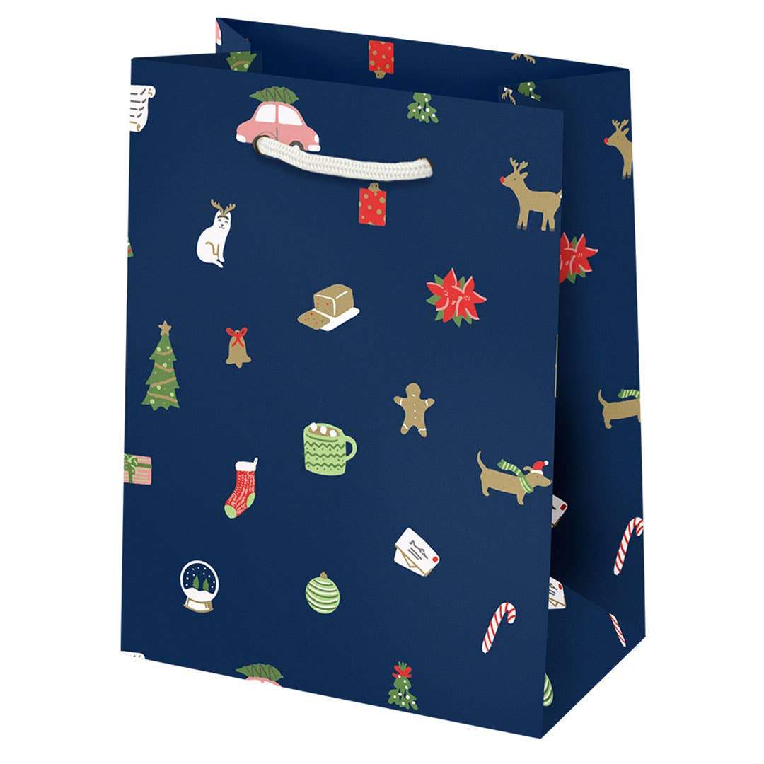 CHRISTMAS TINY DELIGHTS SMALL GIFT BAG Paper Source Wholesale Gift Bag Bonjour Fete - Party Supplies