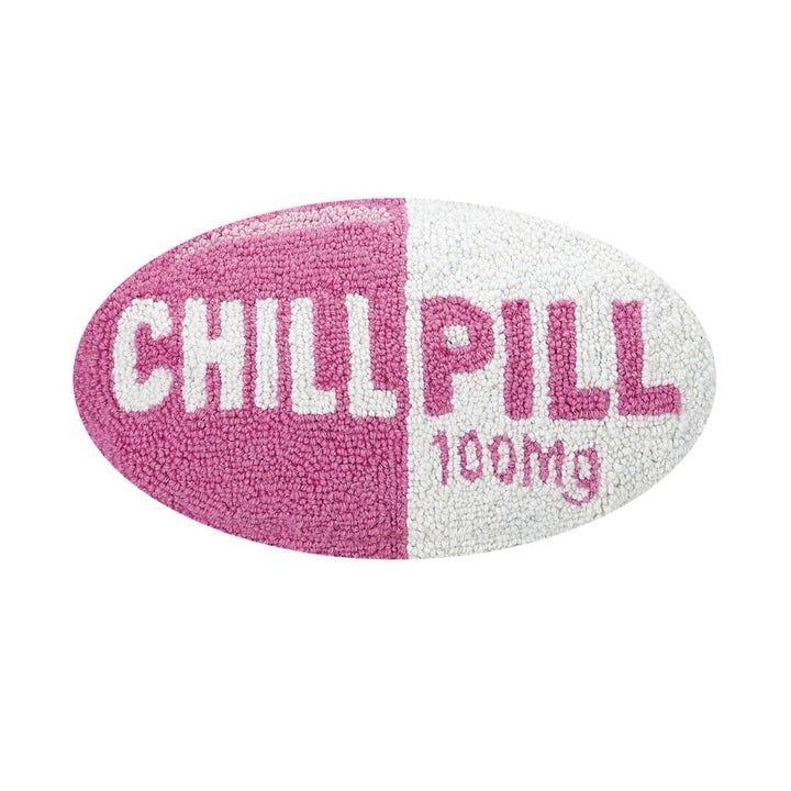 Chill Pill Hot Pink Min 2 Hook Pillow Pf Peking Handicraft Bonjour Fete - Party Supplies