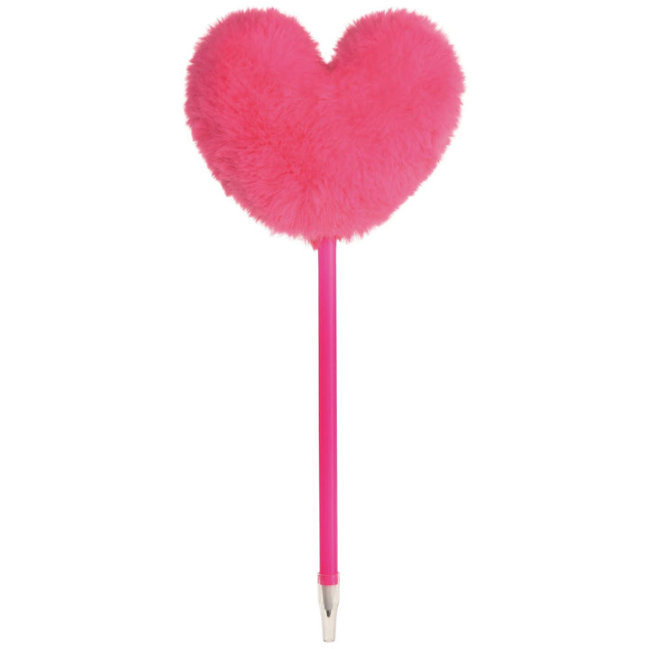 Fluffy Pink Heart Topped Pen Bonjour Fete Party Supplies Valentine's Day Gifts