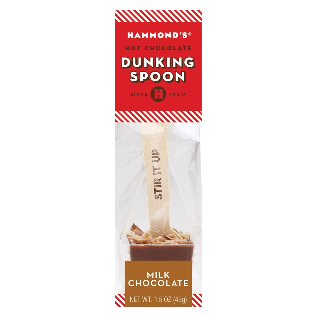 Milk Chocolate Dunking Spoon 1.5oz Hammond's Candies 0 Faire Bonjour Fete - Party Supplies