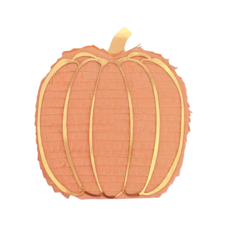 MINI PUMPKIN HANDMADE PIÑATA FAVOR - ORANGE Lula Flora Halloween Favors Bonjour Fete - Party Supplies