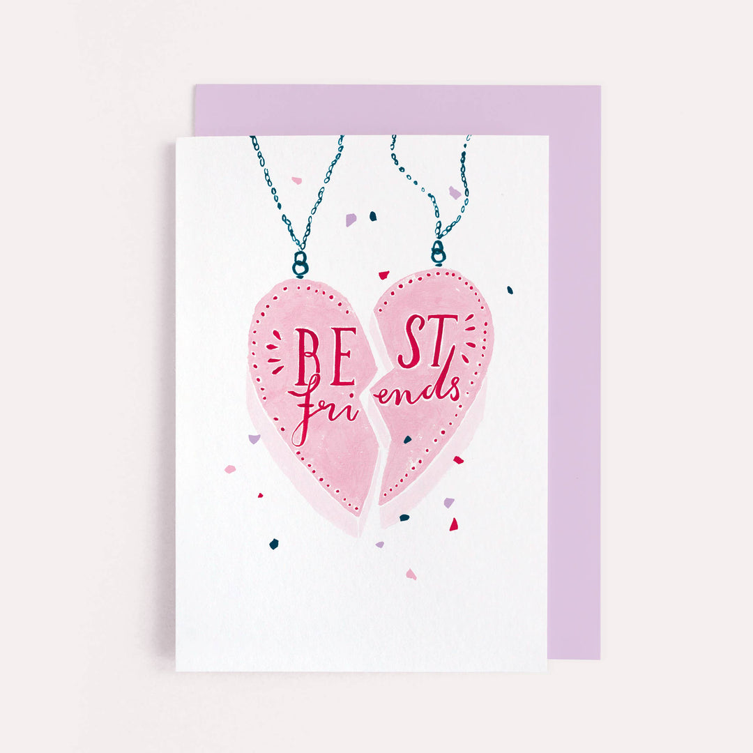 Best Friends Necklace Card | Friendship Card | Girls Card Sister Paper Co. Bonjour Fete - Party Supplies