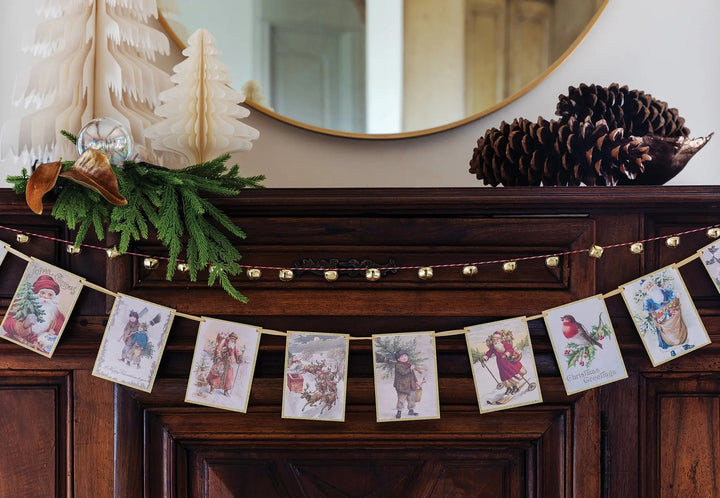 PRESALE CHRISTMAS SHIPPING MID OCTOBER - BTC902 - Botanical Christmas Vintage Banner My Mind’s Eye 0 Faire Bonjour Fete - Party Supplies