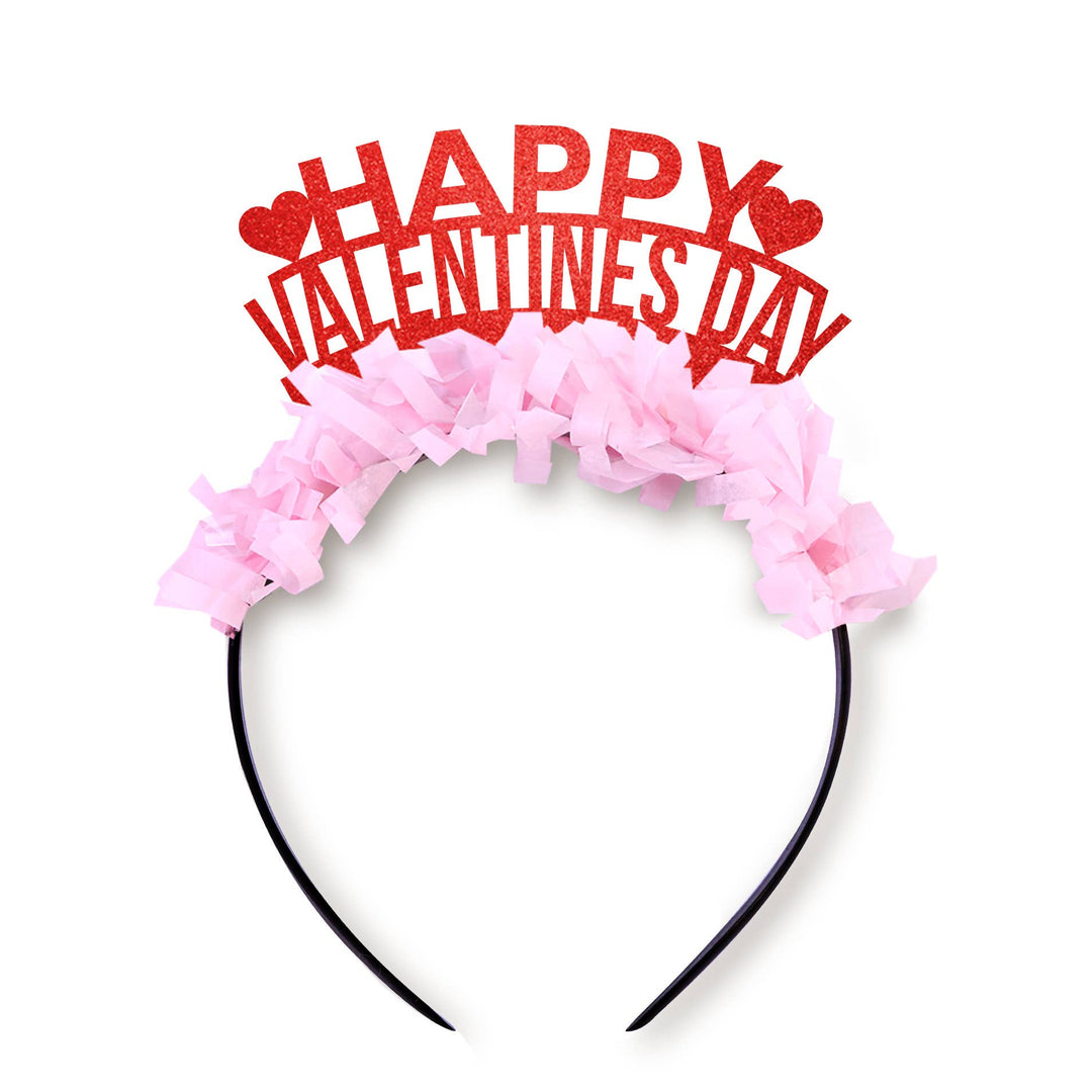 Happy Valentines Day Party Crown Headband Festive Gal Bonjour Fete - Party Supplies