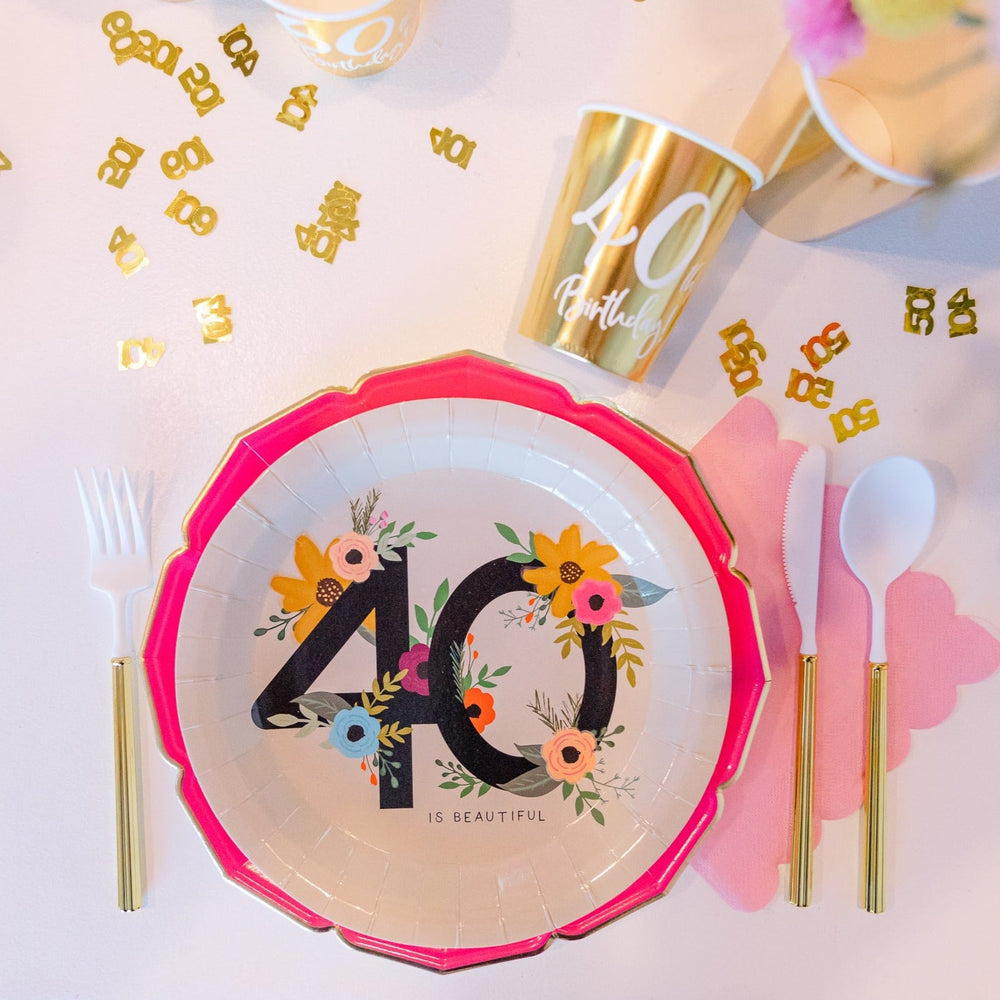 40! GOLD CONFETTI Party Deco Confetti Bonjour Fete - Party Supplies