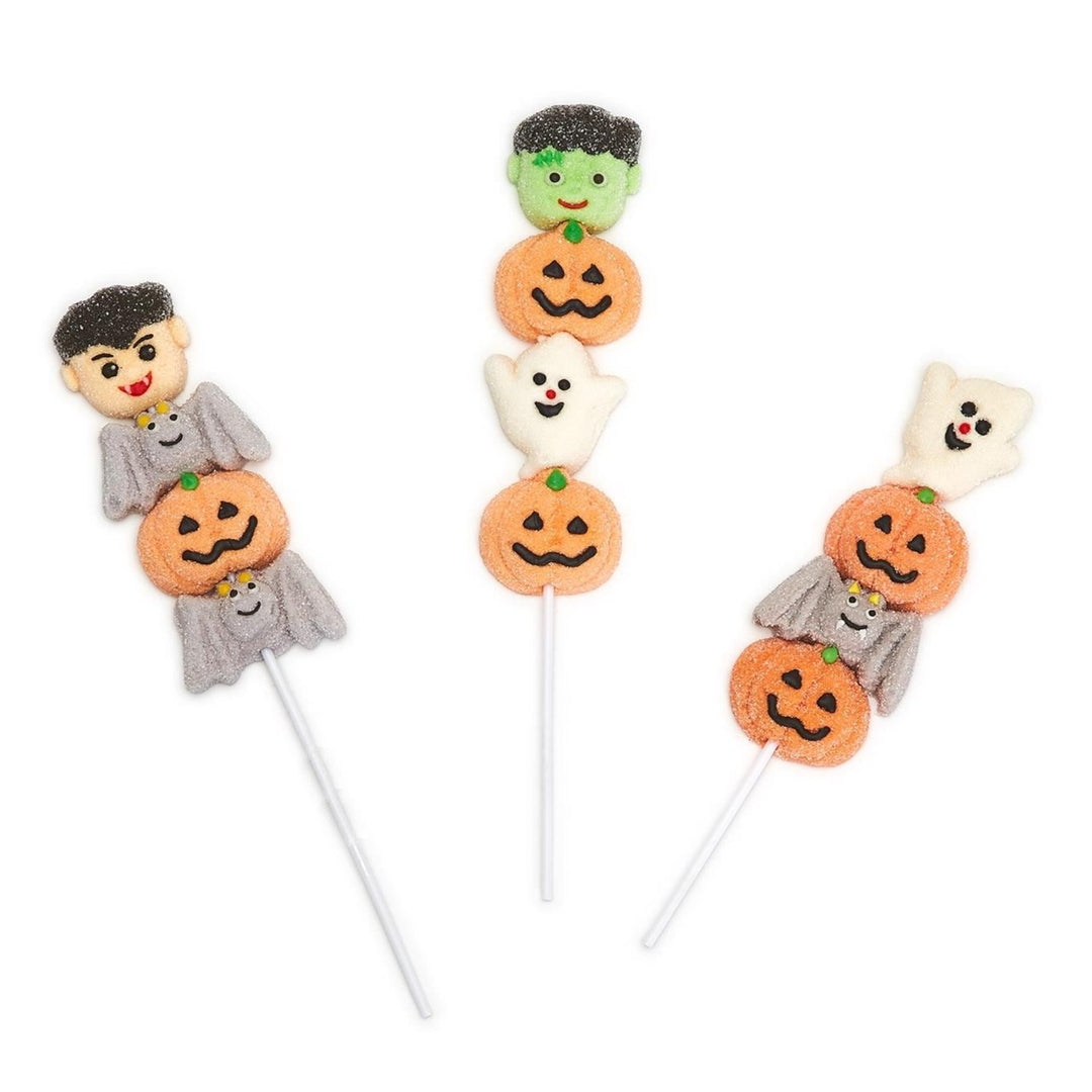 SCARY MARSHMALLOW LOLLIPOP Two's Company Halloween Party Favors & Boo Baskets Bonjour Fete - Party Supplies
