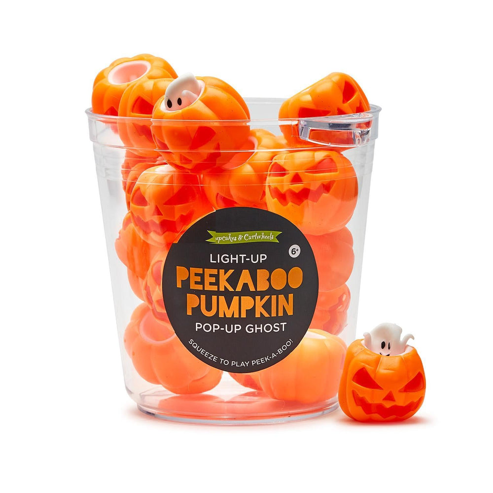 PEEK-A-BOO PUMPKIN TOY Two's Company Halloween Party Favors & Boo Baskets Bonjour Fete - Party Supplies