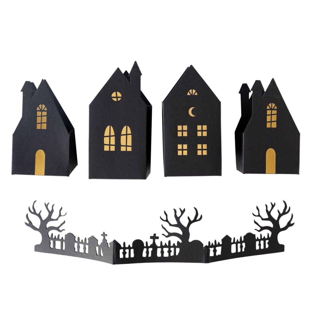 HAUNTED VILLAGE 3D TABLETOP DECOR Bonjour Fete Party Supplies Halloween Party Decorations