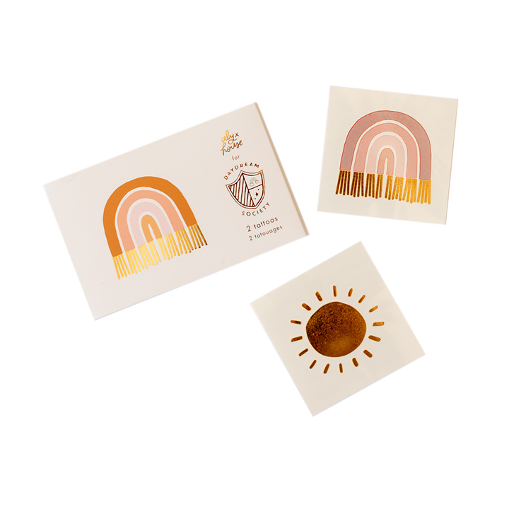 Boho Rainbow Temporary Tattoos - 2 Pk. Jollity & Co. + Daydream Society 0 Faire Bonjour Fete - Party Supplies
