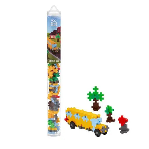 PLUS PLUS EASTER SCHOOL BUS MINI MAKER TUBE Plus Plus Kid's Party Favors Bonjour Fete - Party Supplies
