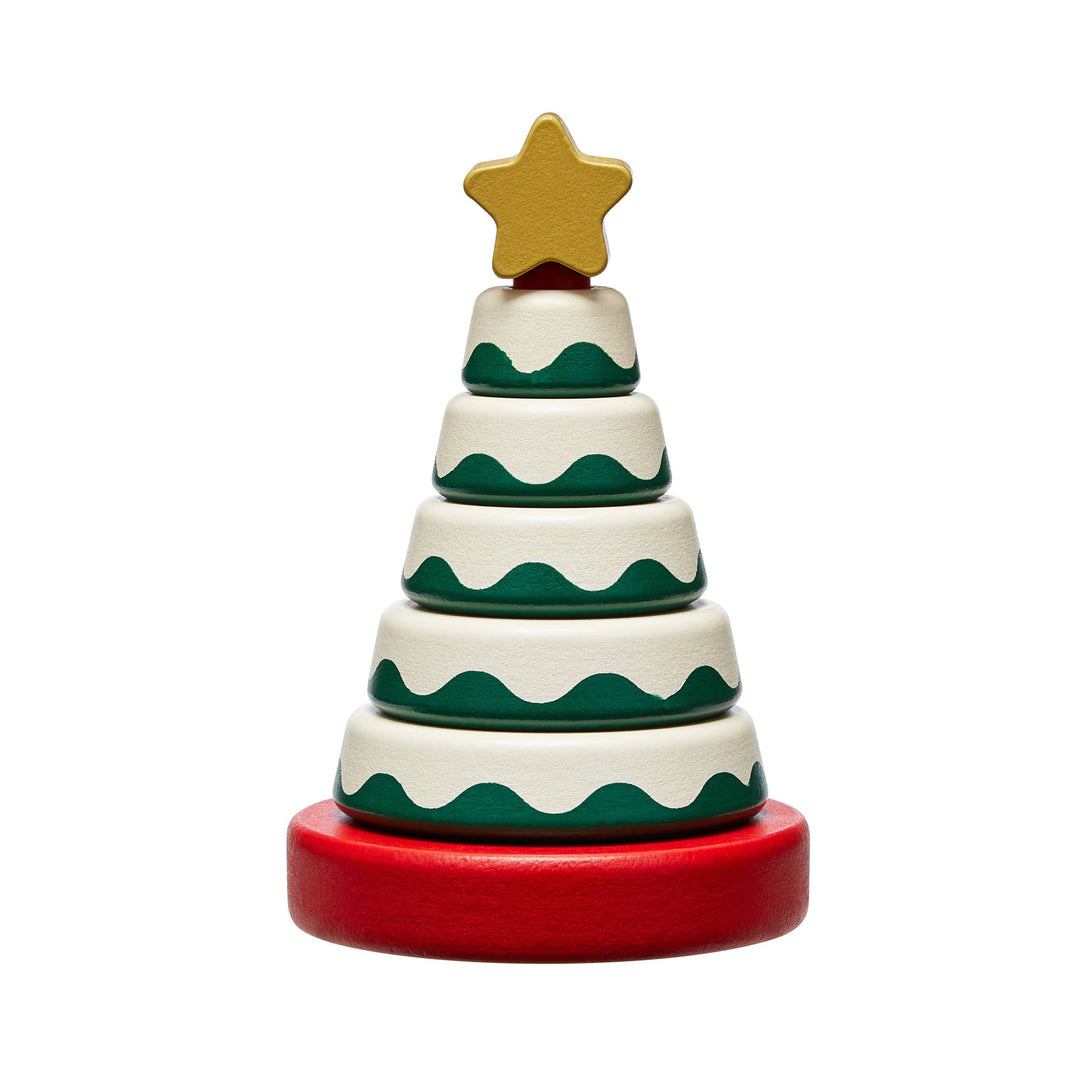 Christmas Tree Holiday Stack Toy Pearhead Christmas Toy Bonjour Fete - Party Supplies