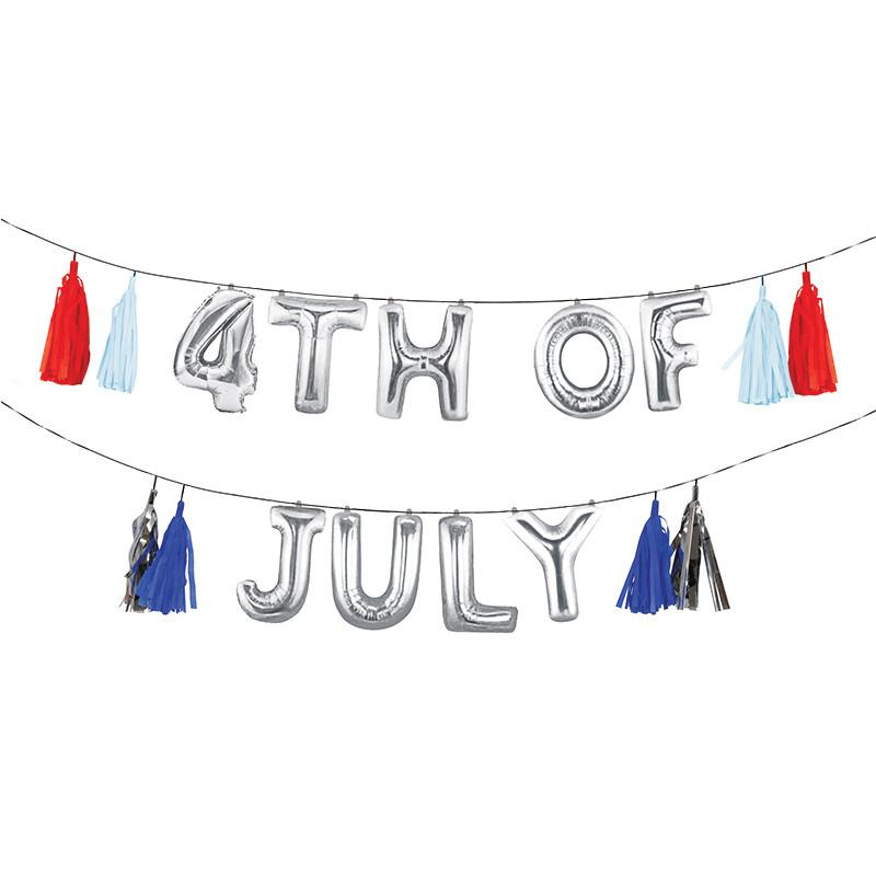 4TH JULY BALLOON GARLAND KIT Meri Meri Balloon Bonjour Fete - Party Supplies