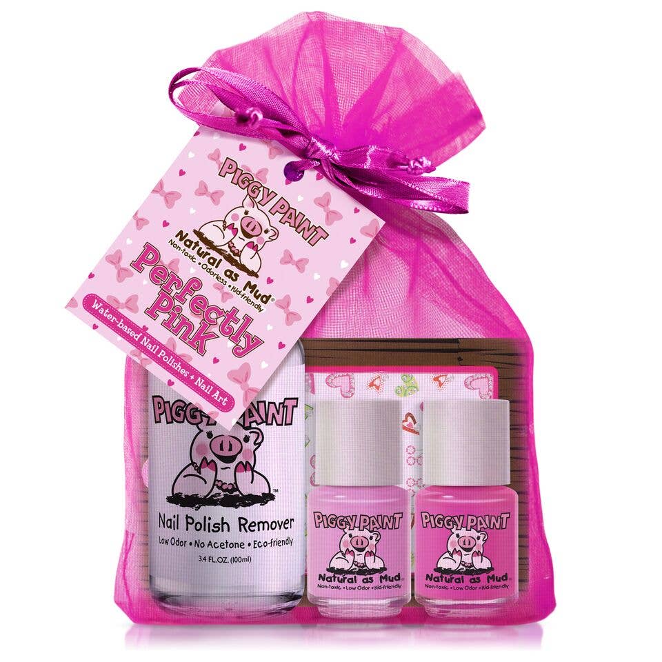 0.25 oz. Perfectly Pink Polish Sets Piggy Paint Bonjour Fete - Party Supplies