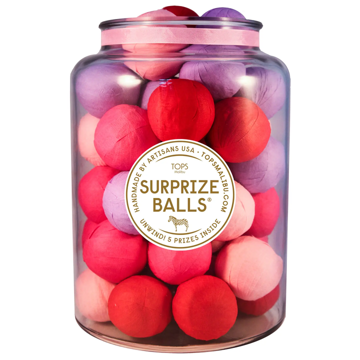 MINI SURPRIZE BALL - LOVE TOPS Malibu Small Toy Favor Bonjour Fete - Party Supplies