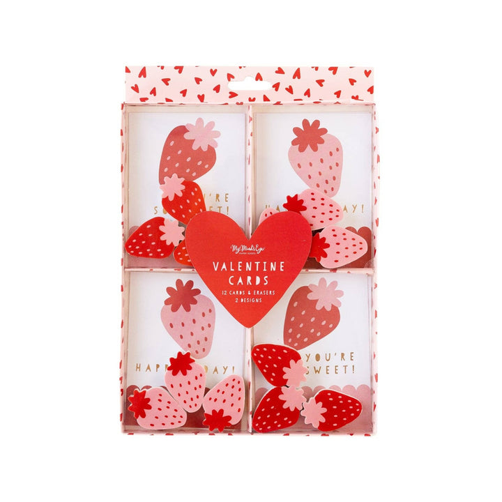 Strawberries & Hearts Valentines Bonjour Fete Party Supplies Valentines Day Gifts