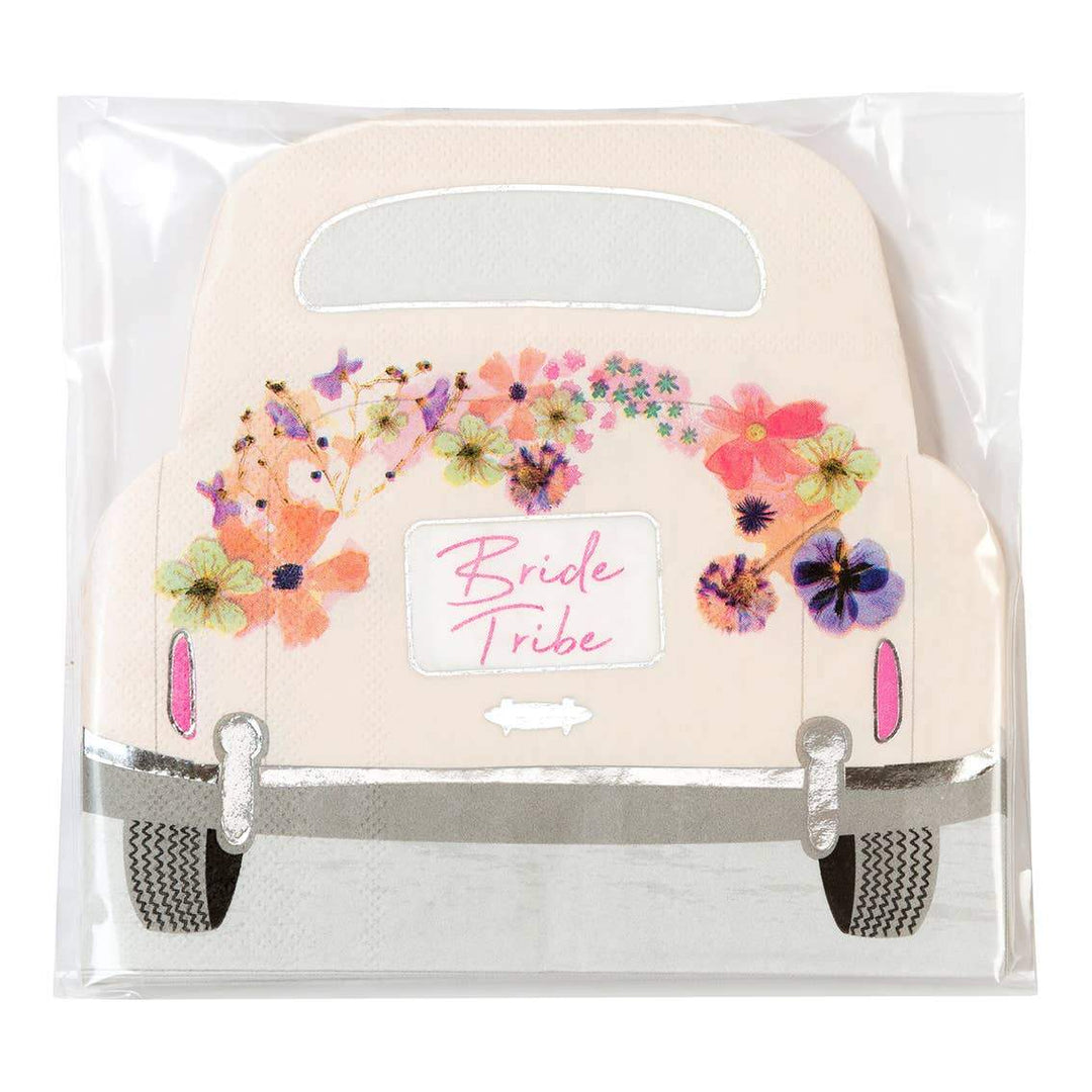 BRIDE TRIBE CAR SHAPED NAPKINS Talking Tables Napkins Bonjour Fete - Party Supplies