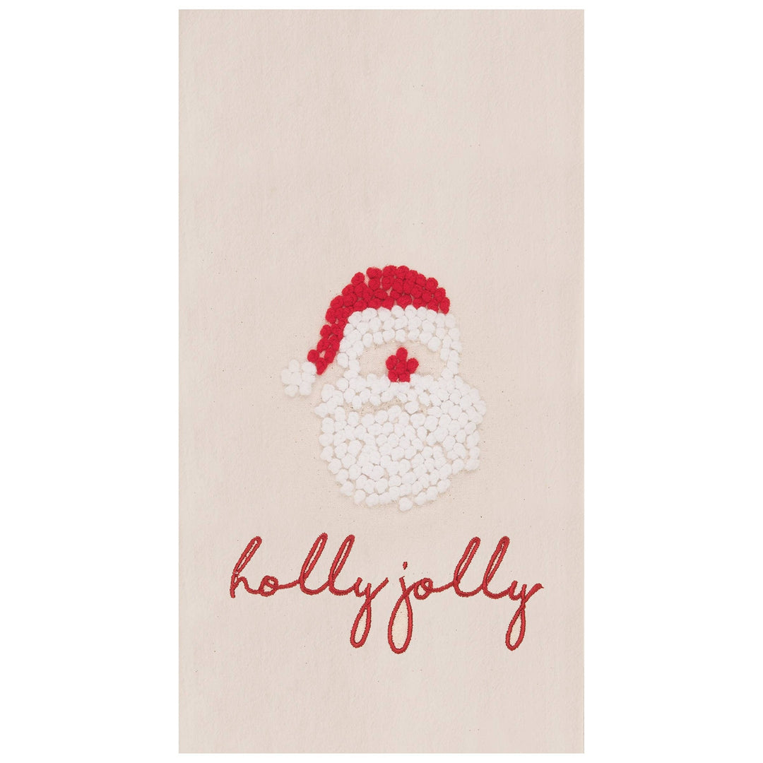 Holly Jolly Santa Towel Bonjour Fete Party Supplies Christmas Holiday Party Supplies