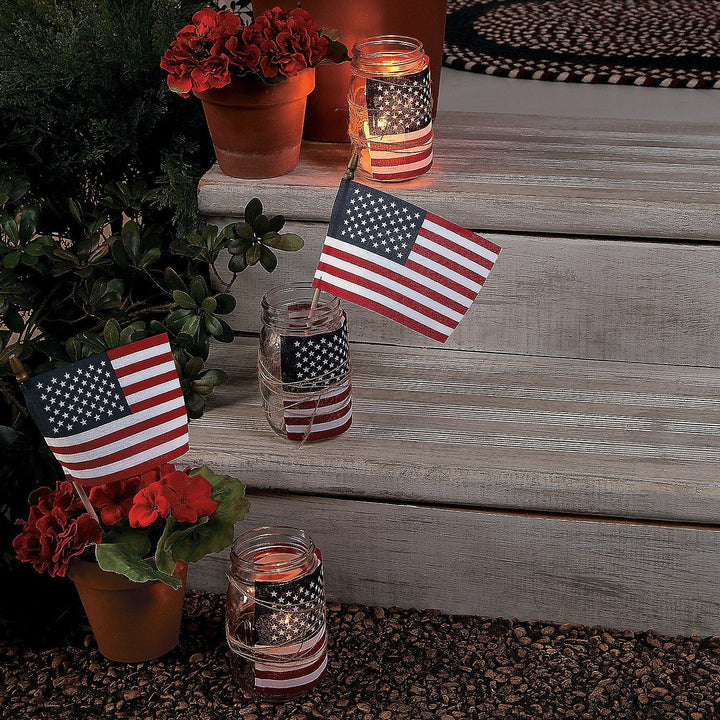 SMALL CLOTH AMERICAN FLAG Fun Express SUNGLASSES Bonjour Fete - Party Supplies