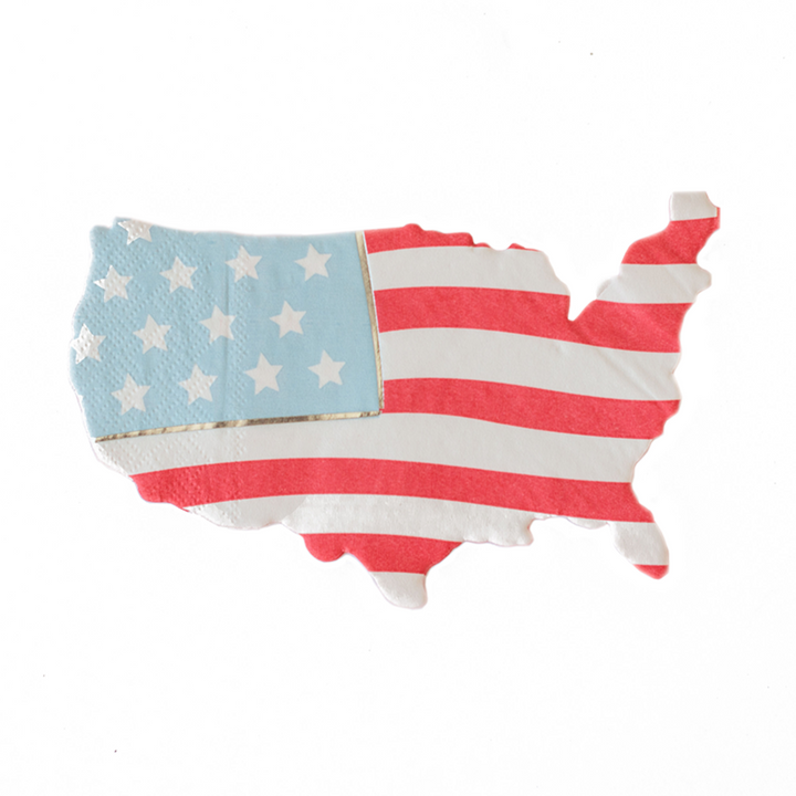 Merica! Die-Cut Napkins - 16 Pk. Jollity & Co. + Daydream Society 0 Faire Bonjour Fete - Party Supplies