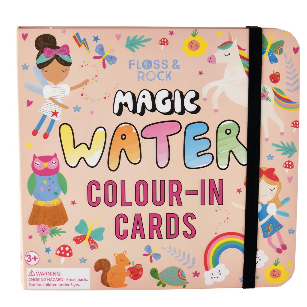 RAINBOW FAIRY THEMED WATER COLORING ACTIVITY Floss & Rock Toy Bonjour Fete - Party Supplies
