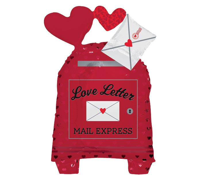 LOVE LETTERS MAILBOX BALLOON Burton and Burton Bonjour Fete - Party Supplies