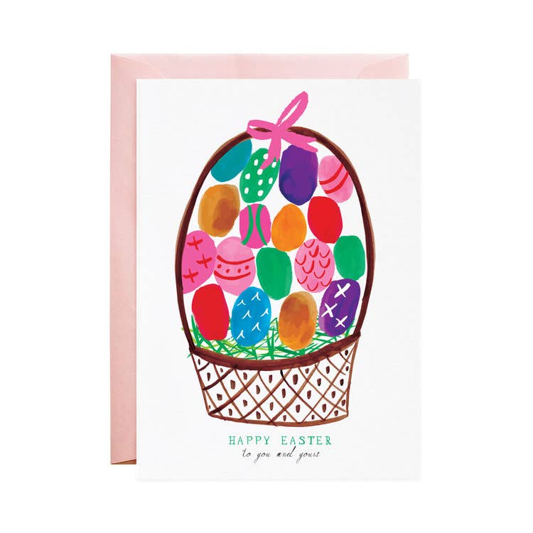 Dyed Eggs - Greeting Card Mr. Boddington's Studio Bonjour Fete - Party Supplies