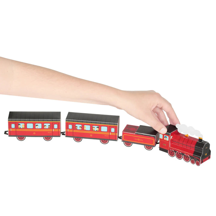 TRAIN PAPER TOY pukaca Arts & Crafts Bonjour Fete - Party Supplies