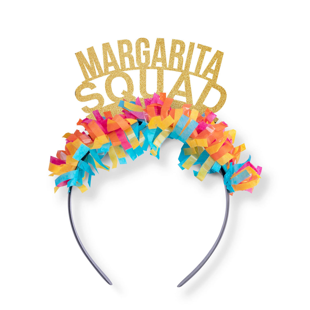 Margarita Squad Cinco De Mayo Party Headband Festive Gal 0 Faire Gold/Multi Bonjour Fete - Party Supplies