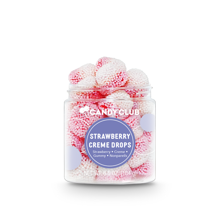 Strawberry Creme Drops Candy Club Candy Bonjour Fete - Party Supplies