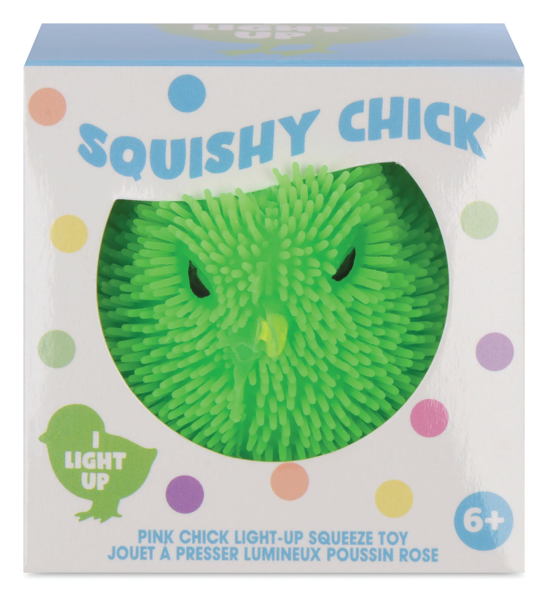 GREEN CHICK LIGHT UP SQUEEZE TOY Iscream Easter Gifts & Basket Fillers Bonjour Fete - Party Supplies