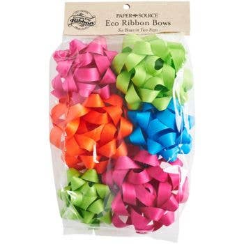 Bright Eco Ribbon Bows Paper Source Wholesale 0 Faire Bonjour Fete - Party Supplies