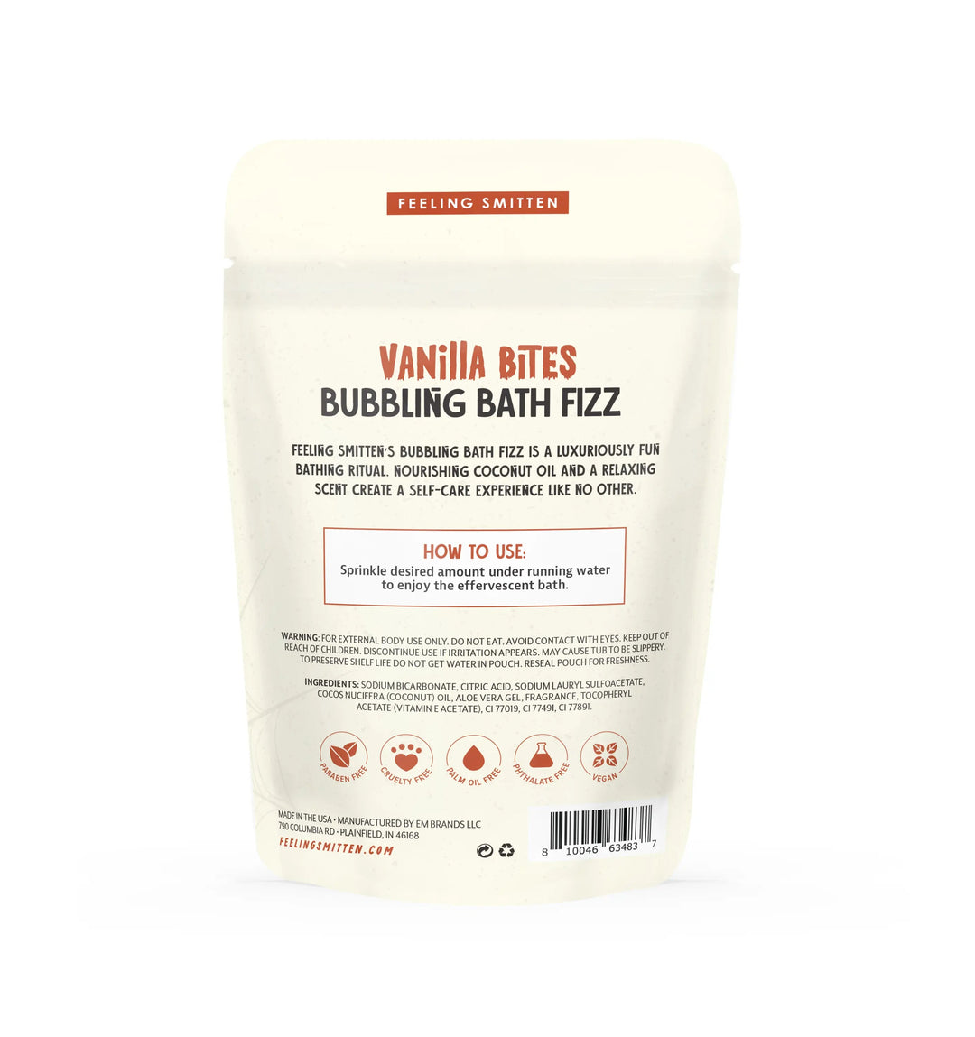 Vanilla Bites Bubbling Bath Fizz Feeling Smitten 0 Faire Bonjour Fete - Party Supplies