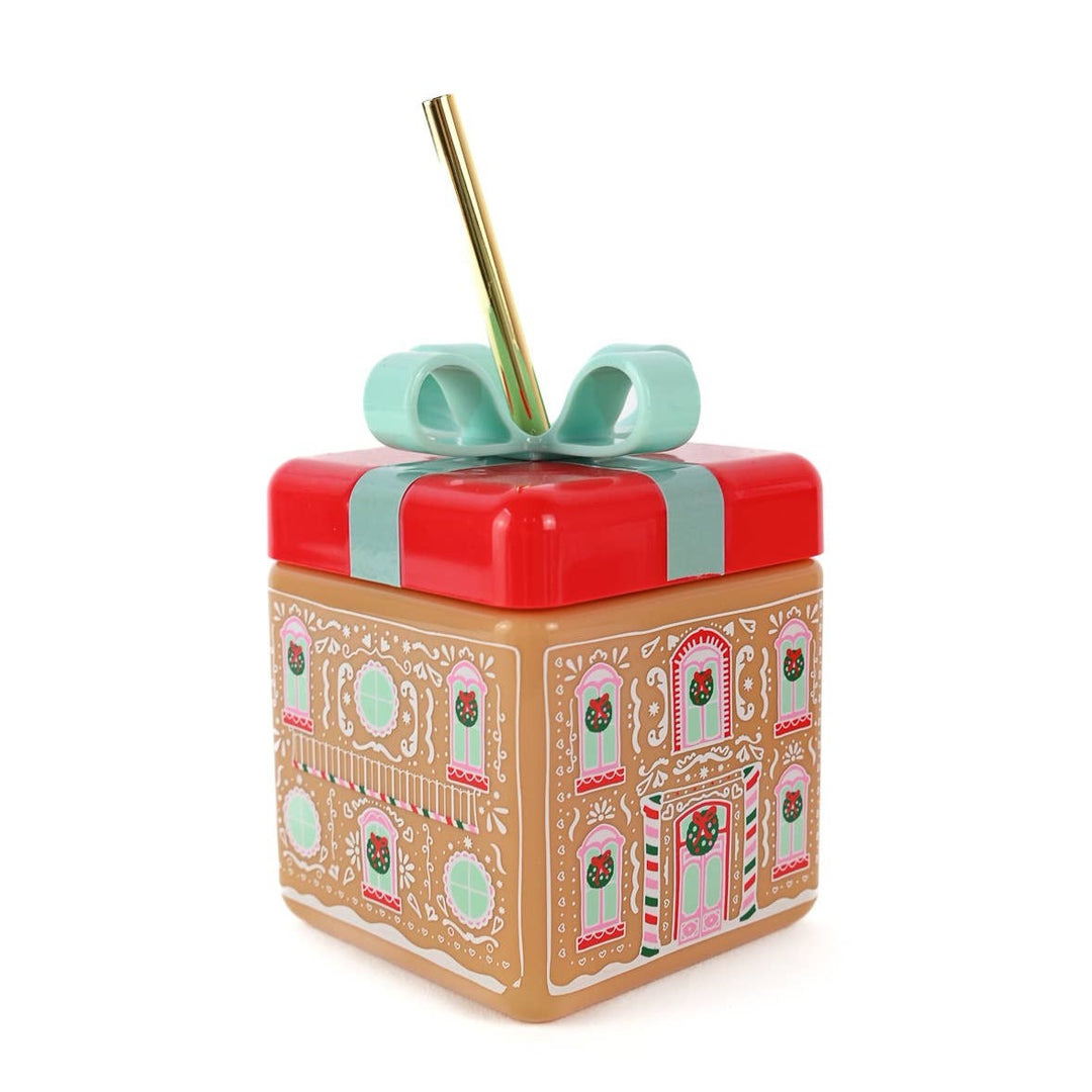 Gingerbread House Sipper Bonjour Fete Party Supplies Christmas Holiday Party Supplies
