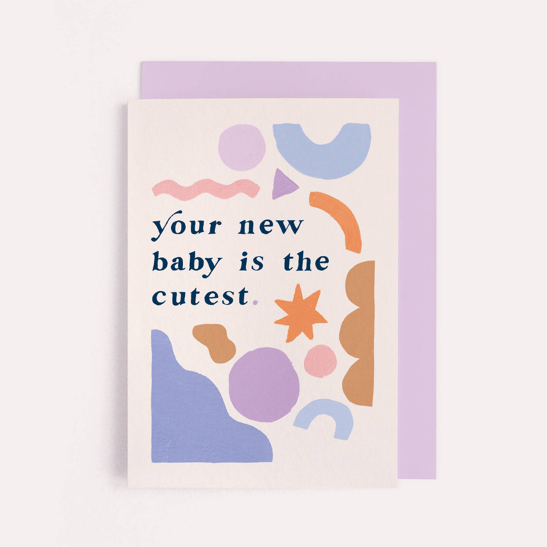 Cutest New Baby Card | Gender Neutral Baby | Rainbow Card Sister Paper Co. Bonjour Fete - Party Supplies