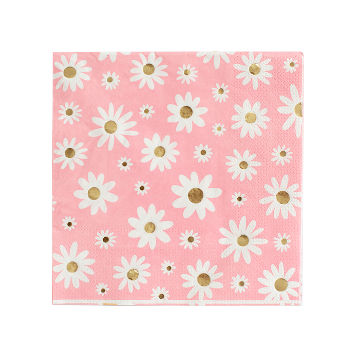 Peace & Love Daisy Large Napkins - 16  Pack Jollity & Co. + Daydream Society 0 Faire Bonjour Fete - Party Supplies