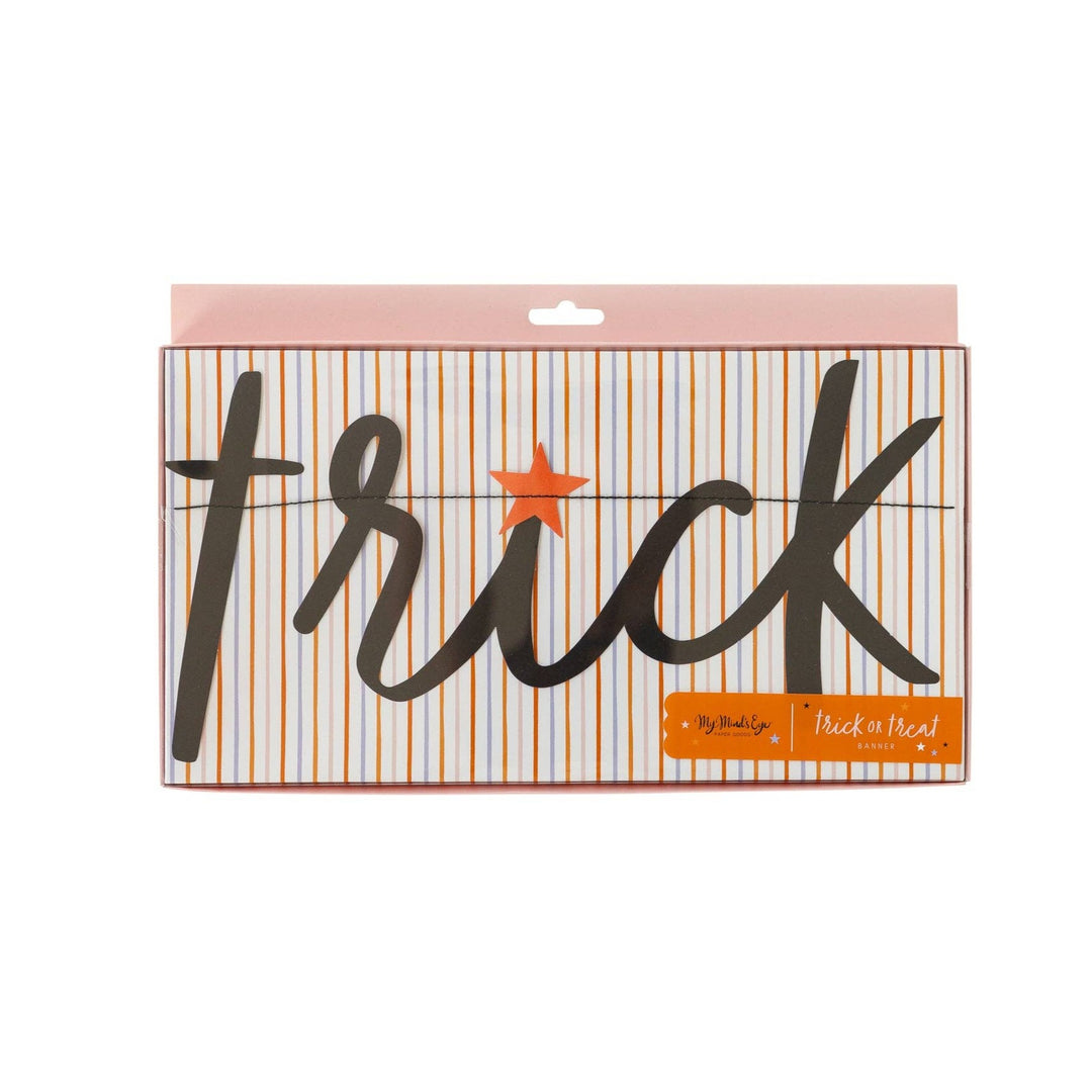 TRICK OR TREAT WORD BANNER
