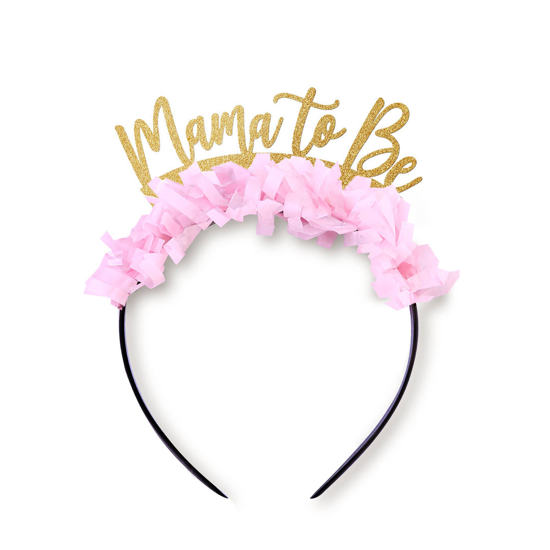 MAMA TO BE CROWN - PINK Festive Gal Party Hats Bonjour Fete - Party Supplies