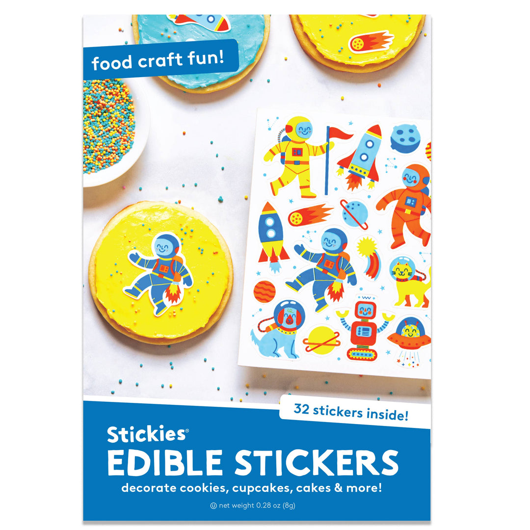 Edible Stickers for Baking & Food Crafts – Intergalactic Make Bake Baking Bonjour Fete - Party Supplies