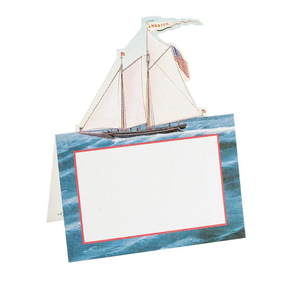 MARITIME DIE-CUT PLACE CARDS Caspari Place Cards Bonjour Fete - Party Supplies