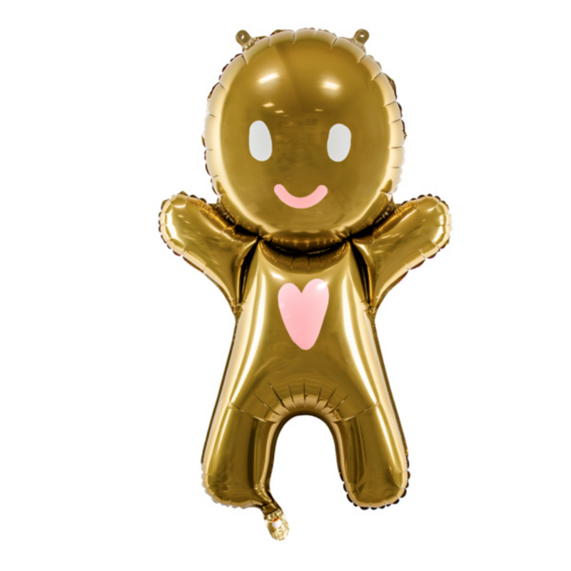 GINGERBREAD MAN BALLOON Party Deco Christmas Party Decor Bonjour Fete - Party Supplies