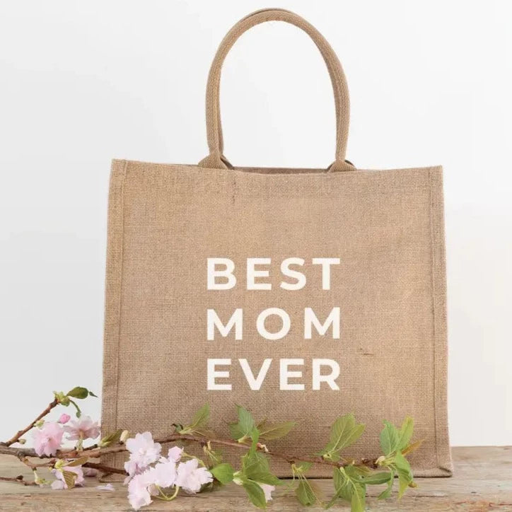 BEST MOM EVER REUSABLE TOTE The Little Market Mother's Day Bonjour Fete - Party Supplies
