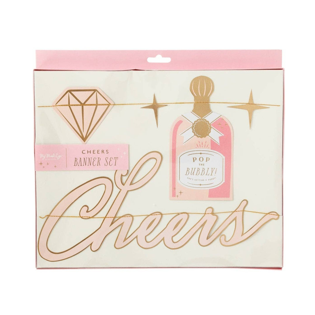 PLHB23 - Cheers Banner Set My Mind’s Eye Bonjour Fete - Party Supplies