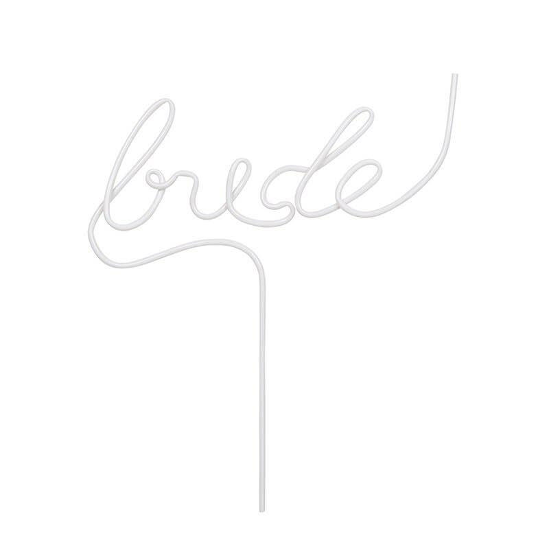 Straw Bride - White Santa Barbara Design Studio by Creative Brands 0 Faire Bonjour Fete - Party Supplies